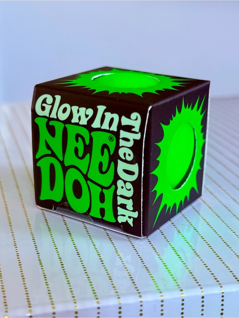 🔥 NEON GREEN GLOW IN THE DARK NeeDoh NIB | Viral TikTok HARD TO FIND! Squishy
